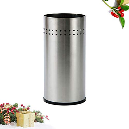 Umbrella Storage Bucket Indoor Umbrella Stand Organizer Stainless Steel Small Holder with Draining for Entryway Home Office Lobby