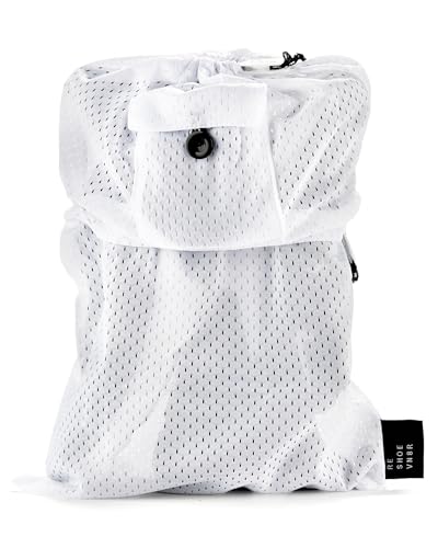 RESHOEVN8R Sneaker Laundry Bag for Washing Machine - Mesh, Dual Lace Lock | Mesh washing bag with dual lace-locking system protects sneakers in the wash, compatible with Nike, Jordan, Adidas & Yeezy