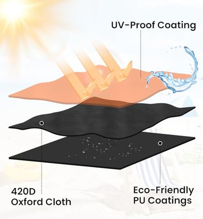 Chaise Lounge Cover 2 Pack Heavy Duty Patio Furniture Covers with Storage Bag, Buckles & Drawstring Outdoor Lounge Chair Covers Waterproof & UV Resistant All-Season Protection 82 x 29 x 31 Inch Black
