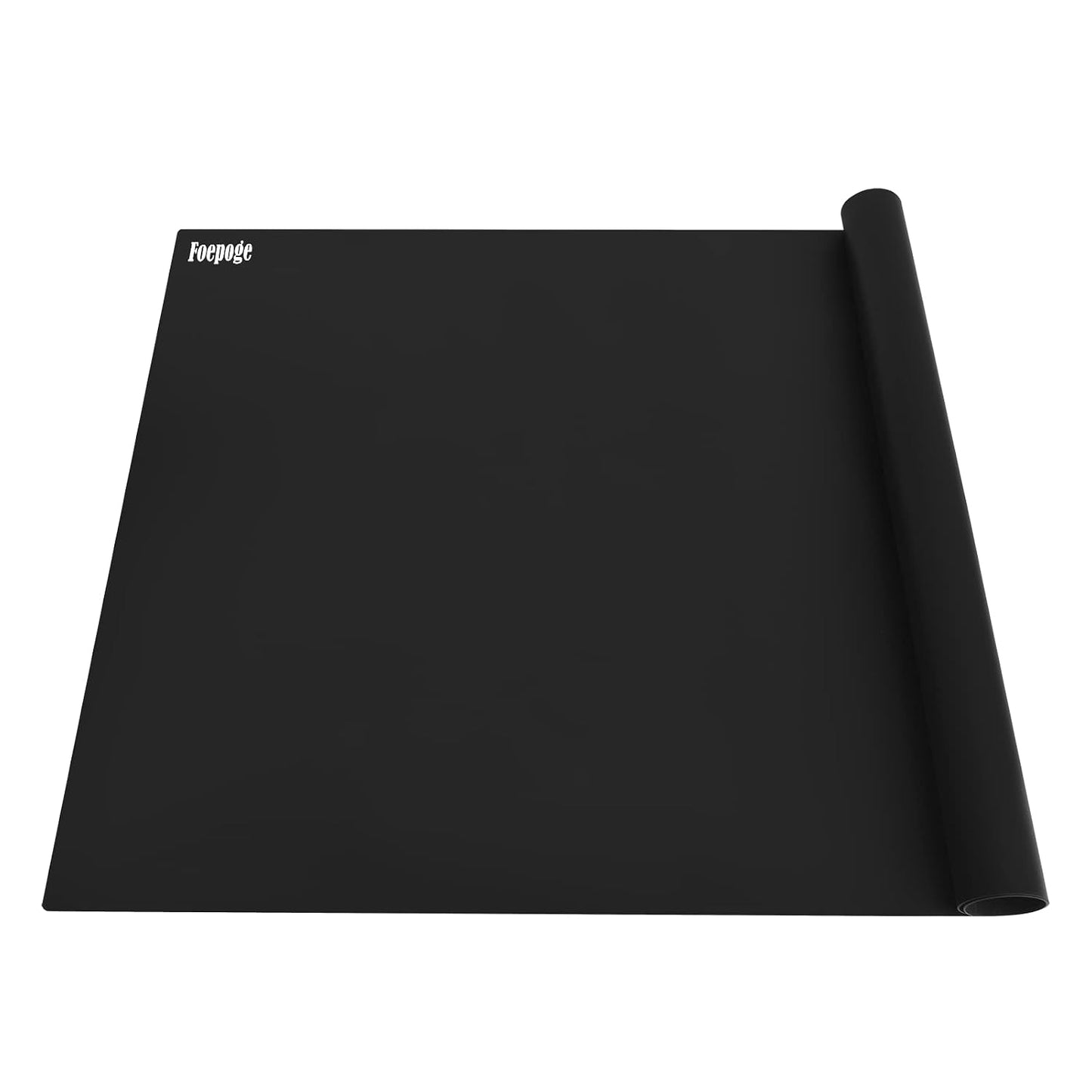 36.2" x 24" Extra Large Silicone Mat for Epoxy Resin, Nonstick Crafts Mats | for Crafts Jewelry Casting, Non-Slip Kitchen Table Placemats for Countertop Protector Heat Resistant Counter, Foepoge Black