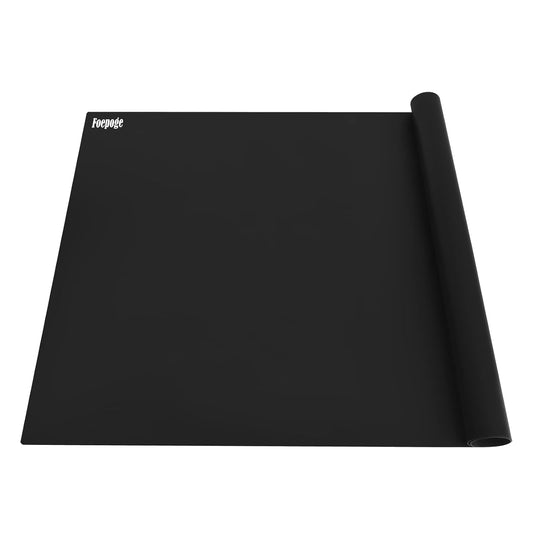 36.2" x 24" Extra Large Silicone Mat for Epoxy Resin, Nonstick Crafts Mats | for Crafts Jewelry Casting, Non-Slip Kitchen Table Placemats for Countertop Protector Heat Resistant Counter, Foepoge Black