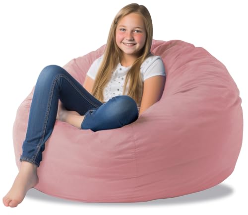 Bean Bag Cover for Organizing Plush Memory Foam Stuffed Animal Bean Bag Storage Soft Washable Premium Corduroy Organizer Keep Room Clutter Stuffable (Without Filling) X-Large