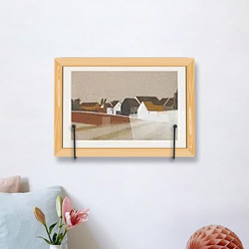 7.87 inch Large Plate Stands for Display, Wall Mou... (2 Pcs Black | Metal)