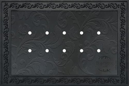 Briarwood Lane Outdoor Rubber Doormat Tray Floral Design