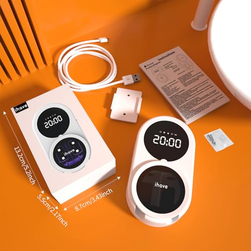 iHave UV Toothbrush Sanitizer Holder 2 Slots Wall Mounted Wave Sensor Auto