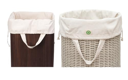 College Dorm Laundry Bags - Versatile and Heavy Duty College Laundry Hamper Liner with Drawstring - Canvas Laundry Basket Liner - 100% Cotton, Washable and Foldable Cloth Laundry Bags (1 Pack)