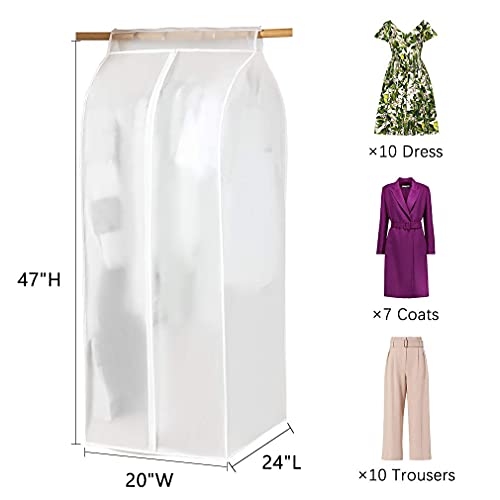 XIAKE Garment Bags M/oth-proof Dust Cover Coat Hanging Clothes Storage Bag Premium Thickened Clothing Organizer Moisture-proof Dust-proof Clothes Cover