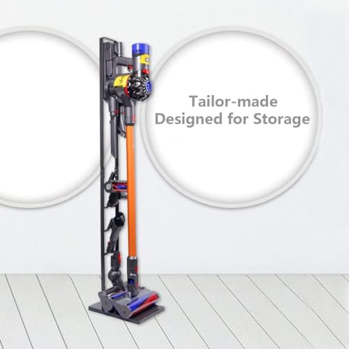 BRIGHTSHOW Vacuum Stand for Dyson V15 V11 V10 V8 V7 V6,Stable Metal Storage Bracket Holder for Handheld DC30 DC31 DC34 DC35 DC58 DC59 DC62 Cordless Vacuum Cleaners Accessories