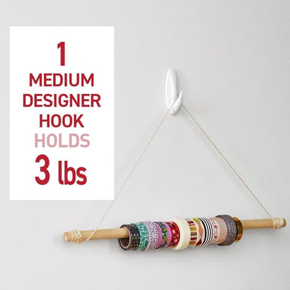 Command Medium Designer Hooks, 9 Hooks, 12 Strips