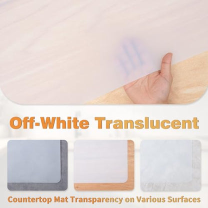 31.5" x 23.6" Extra Large Silicone Mat for Resin Casting, Epoxy and Crafts | Nonstick Silicone Sheet for Jewelry Casting Molds, Clear Countertop Protector Mat Heat Resistant Placemats by Foepoge