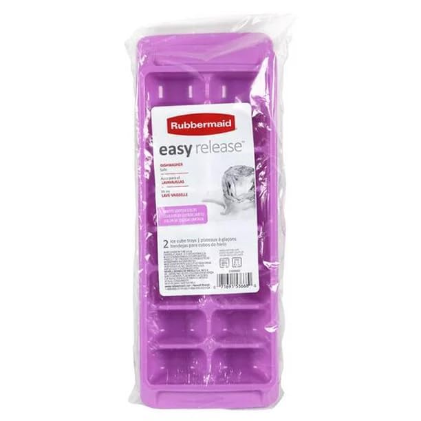 Rubbermaid Easy Release Ice Cube Tray (2 pack, Orchid light purple)