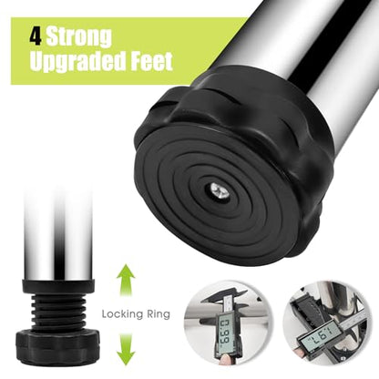 Mini Fridge Stand with 4 storage Feet (11.4"-12.6" High), Adjustable Base Tray Anti-Vibration for Mini Refrigerator Stand Washing Machine Stand Pedestal Dryer Dishwasher AC, Max Load 340LBS