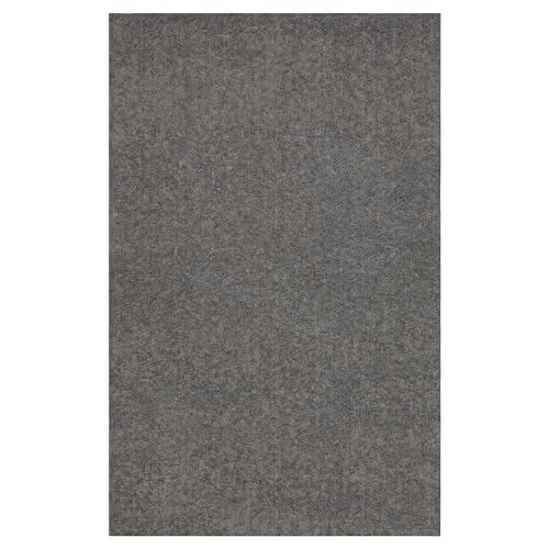 Mohawk Home 8’ x 10’ Non Slip Grip Rug Pad 1/8" Low Profile Felt Cushion + Rubber Gripper, Great For High Traffic Areas - Safe For All Floors