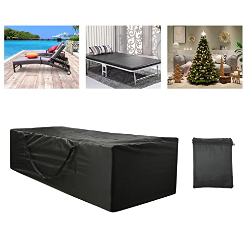 Outdoor Cushion Storage Bag 2 PCS, 68" Outdoor Pillow Storage with 2 Handles, Extra Large Opening Waterproof Zippered Patio Cushion Storage Bag XL