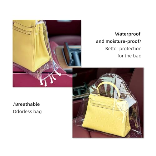DGAZ Clear Dust Bags for Luxury Handbags | Waterproof Purse Storage Bag,Lightweight Handbag Protector