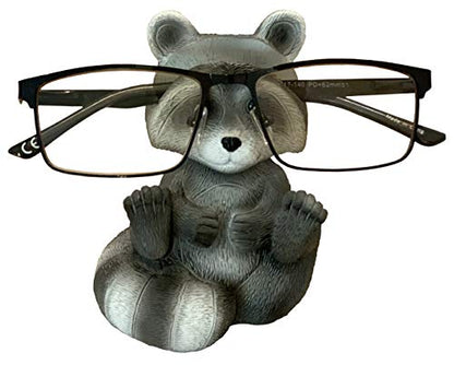 Cute Raccoon Whimsical Eyeglasses Holder Stand - Fun Glasses Keeper