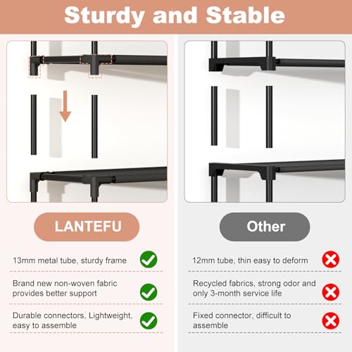 10 Tiers Tall Shoe Rack 20-25 Pairs Boots Organizer Storage Sturdy Narrow Shoe Shelf for Entryway, Closets with Hooks, Black