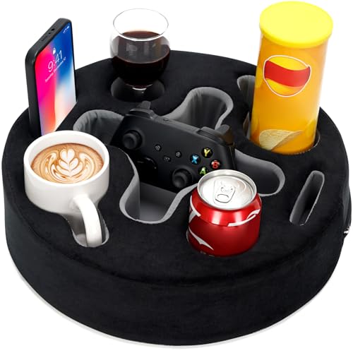 Couch Cup Holder Pillow (Black | foam)