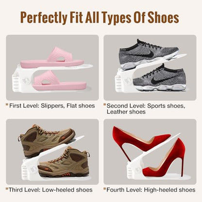 Shoes Slots Organizer for Closet, Shoe Rack Organi...