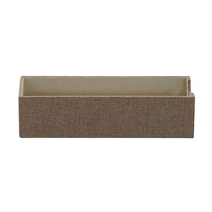 Household Essentials Brown 720-1 Deep Drawer Organizer Box for Storage | 12 in x 4 in x 3.13 (Pack of 2)