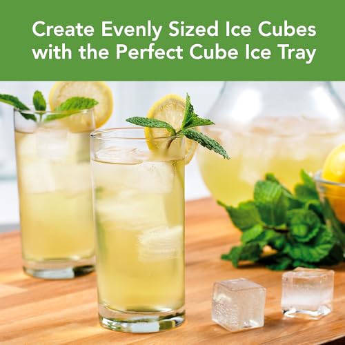 Tovolo Silicone Ice Cube Tray Charcoal Gray Pack of 2 BPA Free Ice Tray Mold for Coffee Drinks Cocktails, Dishwasher Safe Easy Release Perfect 1 Inch Cube Ice Tray for Whiskey Bourbon Spirits