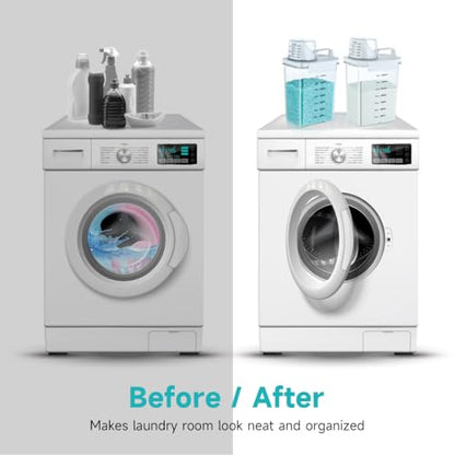 Tokokimo Laundry Detergent Dispenser - Powder Container & Scent Booster Beads Dispenser for Laundry Room Organization