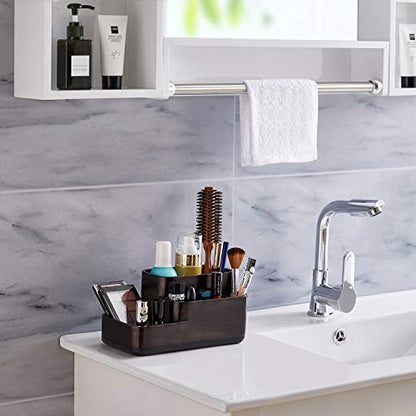 Bathroom Organizer Toothbrush Holders - Electric Toothbrush and Toothpaste Holder for Bathrooms - Tooth Brushing Holder Bathroom Sink Organizers Countertop Storage, Oil Rubbed Bronze