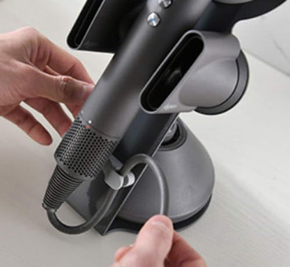 Hair Dryer Stand for Dyson Supersonic, Hair Dryer Holder Organizer for Diffuser Nozzle, Bathroom Countertop Storage Stand