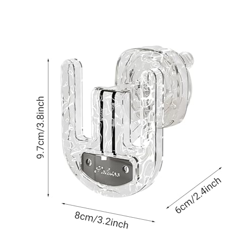 DONGKER Wall Mounted Slippers Rack,2 PCS Clear Suction Cup Shoe Holder without Drilling Can Store 2 Pairs of Shoes for Entrance Bathroom