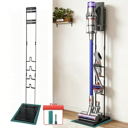 EZ SPARES Vacuum Stand fDocking Storage Station,cpmpatible with Dyson V6 V7 V8 V10 V15 V11 DC30 DC31 DC34 DC35 DC58 DC59 DC62 Cordless Stick Vacuum Cleaners,Stable Metal Storage Bracket Holder(Black)