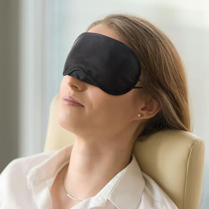 50 Pieces Eye Mask Sleep Masks Bulk Sleeping Blindfold Eye Cover for Games Team Building Party Travel with Nose Pad and Adjustable Strap for Women Men
