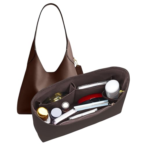 Dupont Paper Purse Organizer Inserts for brooklyn 28 Insert Keeps Tote Handbag（Brown）