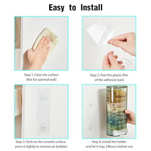 Grocery Plastic Bag Dispenser Holder, Sock Underwear Organizer Wall Mount Multifunctional Bag Saver Kitchen Storage Holder for Storing Socks Ties Plastic Bag