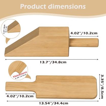 Mattress Lifter & Sheet Tucker Tool Set, Mattress Wedge Elevator, Bed Sheet Tucking Paddle, Used for Lifts & Holds The Mattress, Tucks Sheets, Removes Sheets, Alleviating Back Pain (Bamboo Wood)