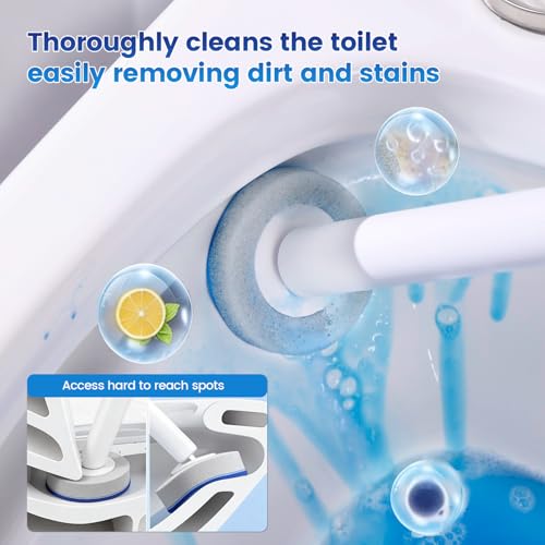 Disposable Toilet Brush, Toilet Bowl Cleaner, Toilet Bowl Brush | 36 Refills for Deep Toilet Cleaning,Toilet Brush and Holder Set for Hygienic Bathroom Maintenance