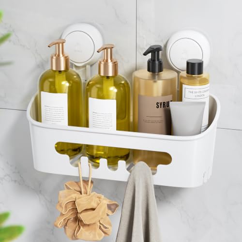 Shower Caddy Suction Cup, Shower Organizer Removab... (white)