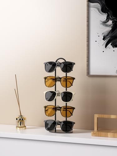 5 Tier Sunglass Organizer Holder,Sunglasses Tabletop Display Stand For Nightstand
