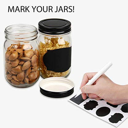 QAPPDA 20 Pack Mason Jars,Glass Jars With Lids 12 oz