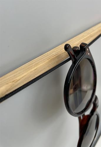 3PCS Wooden Sunglass Holder for Wall - Eyeglass Holder for Home, Wall-Mounted Sunglass Rack Stand - Keep your Reading Glasses, and Sunnies Organized and within Reach