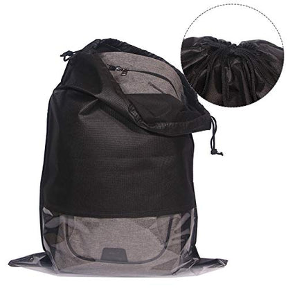 10 Pack Jumbo Non-Woven Fabric Dustproof Drawstring Dust Covers Large Cloth Storage Pouch String Bag for Handbags Purses Shoes Boots