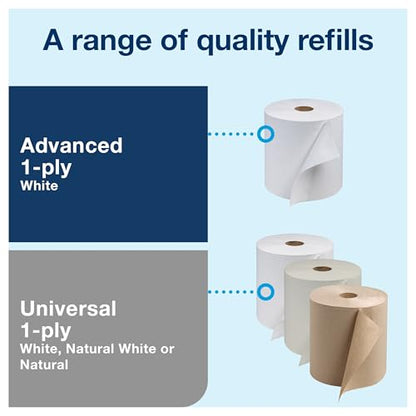 Tork Paper Hand Towel Roll Lever Dispenser Smoke H21, High-Capacity, 83TR