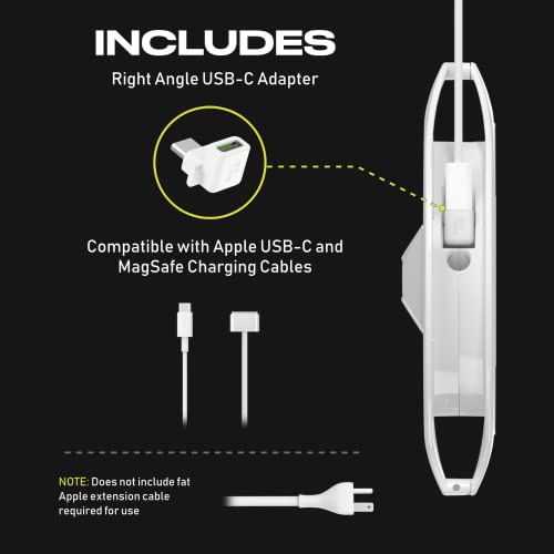 Fuse Reel Side Winder MacBook Charger Organizer Co... (White)