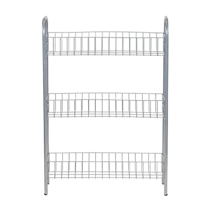 Household Essentials Slim Storage Cart, 3 Shelf Storage Cart with Wheels, Perfect for Laundry Rooms, Bathrooms, Pantries, Kitchens and More