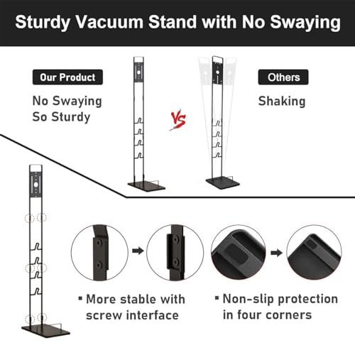 Foho Vacuum Stand, Storage Bracket Stand Holder, Stable Vacuum Stand Compatible with Dyson V15 V11 V10 V8 V7 V6 Handheld Cordless Vacuum Cleaners & Accessories & Attachments