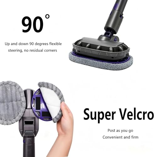 Electric Mop Head Attachment Compatible with Dyson V6 Vacuum Cleaner Attachment with Water Tank and Mops (Color : V6)
