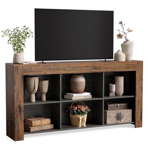 TV Stand with Storage, 63-Inch Entertainment Cente... (Engineered Wood)