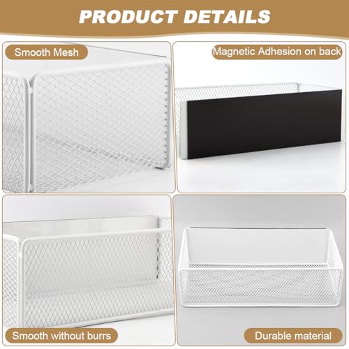 Magnetic Shelf for Washing Machine, Washer Dryer Shelf, Magnetic Lint Bin for Laundry Room, 10.2 * 4.8 * 2.95 inch, 11lb Capacity basket for Washer/Dryer, Fridge & Small Spaces