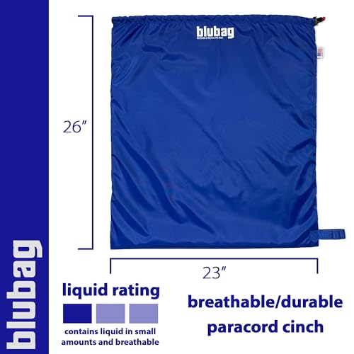 blubag Reusable Recycling Bag, 13-Gal Tall Kitchen, basic edition – Paracord Drawstring, Cinch Hardware, Dump Handle, 1-Pack