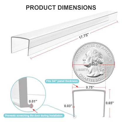 12 Pack Cabinet Protectors for Kitchen Cabinets, 1... (Clear)