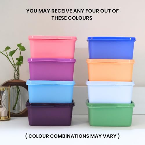 Keep Tab Plastic Container Set, 500Ml, Set of 4, M... (Plastic)